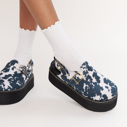 ZUECO SUPER CHUNKY LUCCA COW PRINT